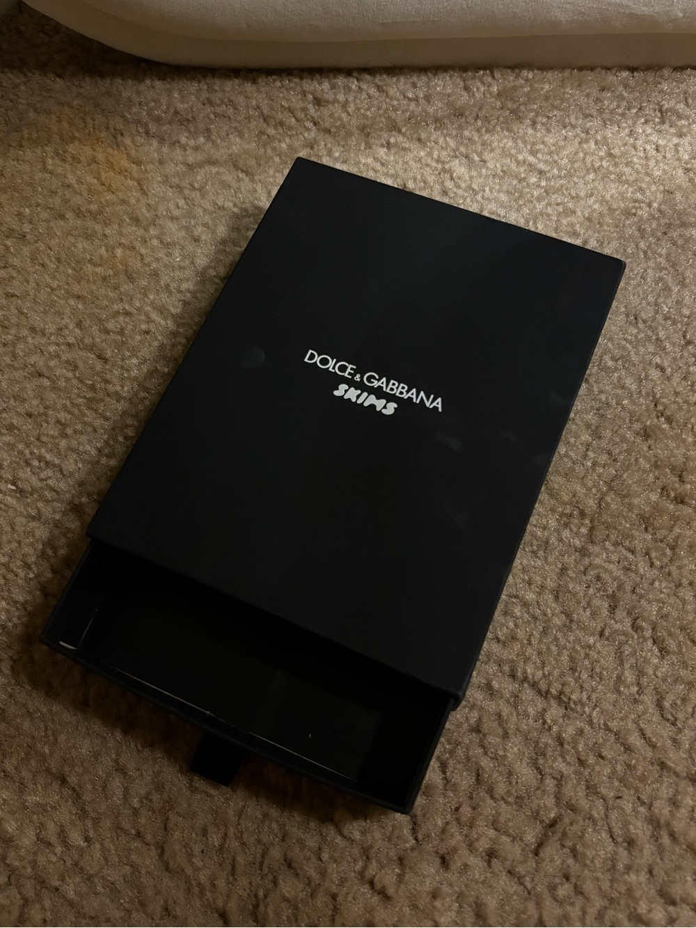 Dolce & Gabbana Black Sliding Drawer Box